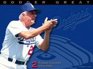 Tommy LaSorda: Love coach! (Image: Dodgers.com)
